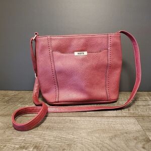 Roots Burgundy Cross Body Purse.